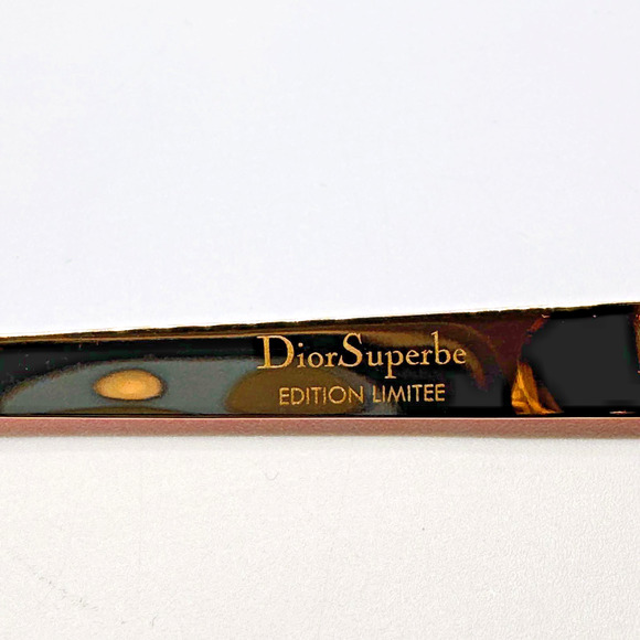 Dior Sunglasses Superbe RMU KU Red Round Frame Blue Lens Limited Edition 63mm